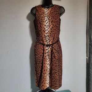 Michael By Michael Kors Leopard Print Dress